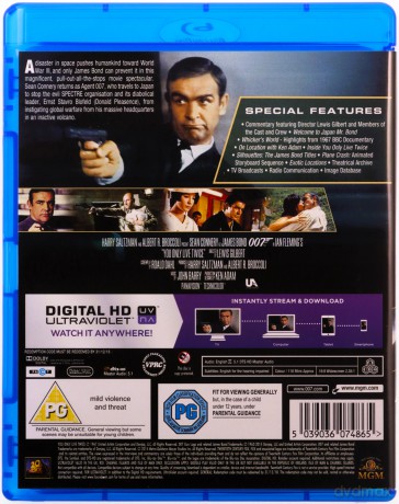 007 James Bond You Only Live Twice (Żyje się tylko dwa razy) [Blu-Ray]