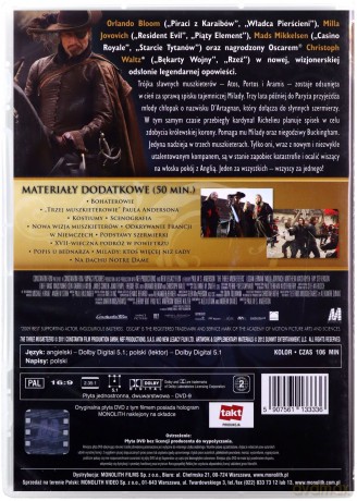 Trzej muszkieterowie (2011) [DVD]