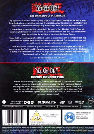 Yu-Gi-Oh! Movie Double Pack: Bonds Beyond Time/Dark Side Of Dimensions [2DVD]