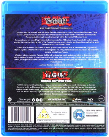 Yu-Gi-Oh! Movie Double Pack: Bonds Beyond Time/Dark Side Of Dimensions [2xBlu-Ray]