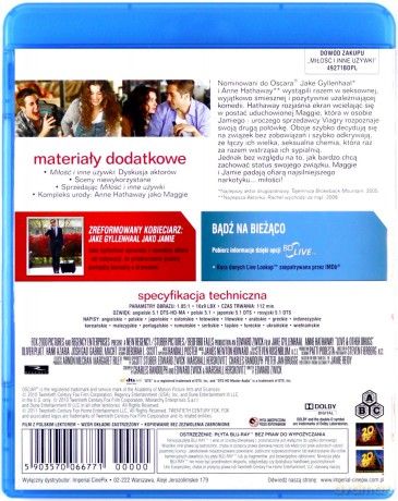 Miłość i inne używki [Blu-Ray]