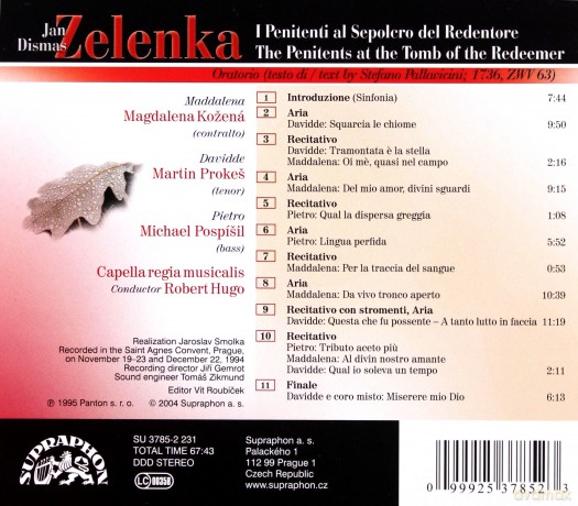 Magdelena Kozena: Zelenka - Il Penitenti Al Sepolero [CD]