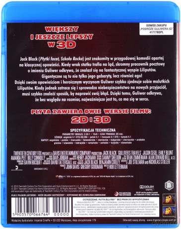 Podróże Guliwera 3D [Blu-Ray 3D]