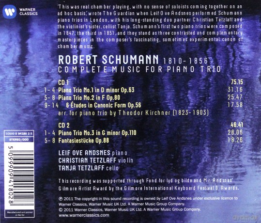Andsnes: Complete Piano Trios [2CD]