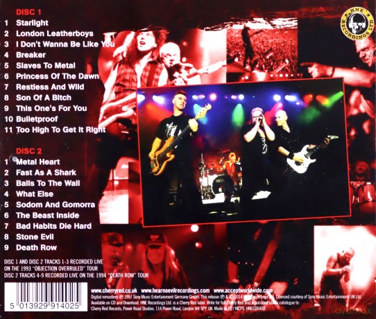 Accept: All Areas Worldwide [2CD]