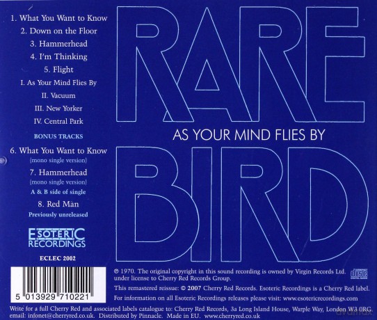 Rare Bird: As Your Mind Flies By [CD]