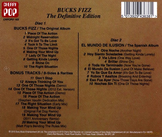 Bucks Fizz: Bucks Fizz The Definitive Edition [2CD]