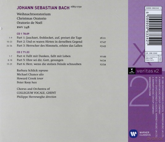 Herreweghe: Christmas Oratorio [2CD]