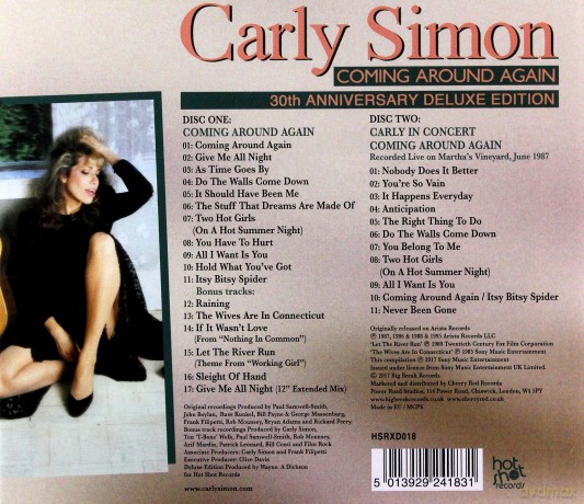 Carly Simon: Coming Around Again: 30th Anniversary Deluxe Edition [2CD]