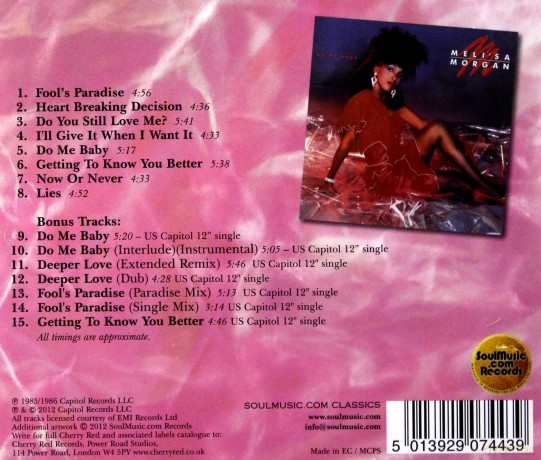 Melisa Morgan: Do Me Baby [CD]