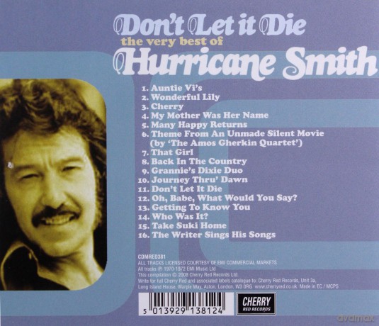 Hurricane Smith: Don't Let It Die - Very Best Of [CD]