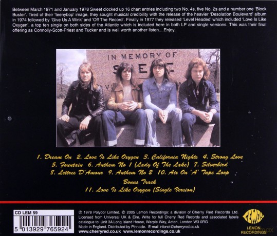 Sweet: Level Headed [CD]