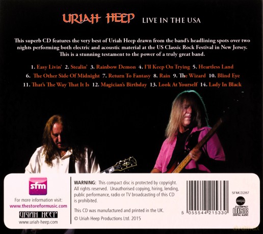 Uriah Heep: Live In The Usa [CD]
