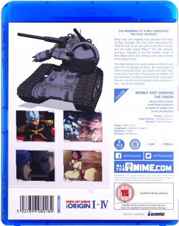 Mobile Suit Gundam The Origin I-IV [2xBlu-Ray]