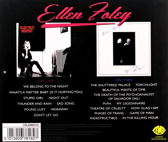 Ellen Foley: Nightout/Spirit Of St Louis [2CD]