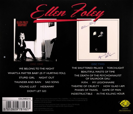Ellen Foley: Nightout/Spirit Of St Louis [2CD]
