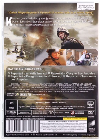 Inwazja: Bitwa o Los Angeles [DVD]