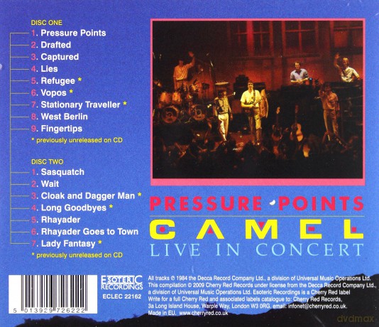 Camel: Pressure Points - Live In [2CD]