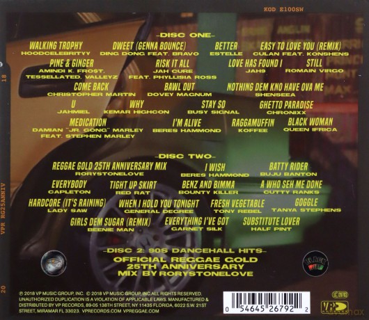 Reggae Gold 2018 [2CD]