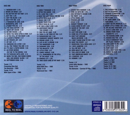 Dion & The Belmonts: Six Classic Albums (+Singles) [4CD]