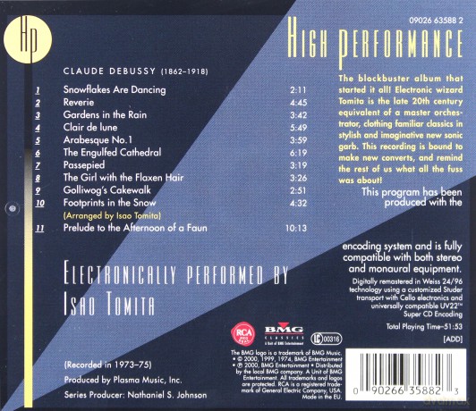 Isao Tomita: Snowflakes Are Dancing [CD]