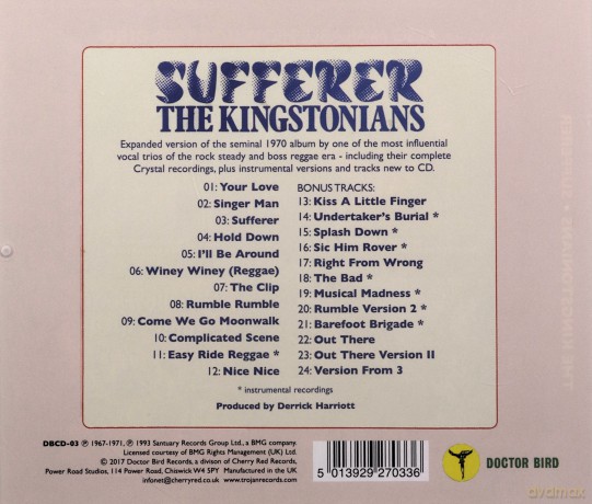 Kingstonians: Sufferer: Expanded Edition [CD]