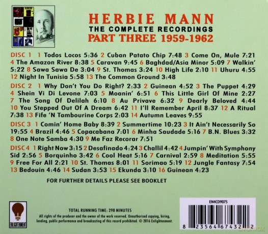 Herbie Mann: The Complete Recordings: 1959-1962 [4CD]