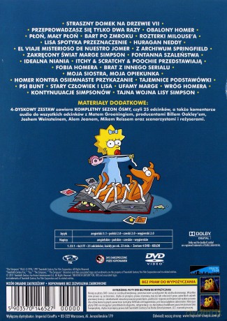 Simpsonowie Sezon 8 [4DVD]