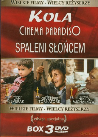 Pakiet Wielkie filmy: Kola / Cinema Paradiso / Spaleni słońcem BOX [3DVD]
