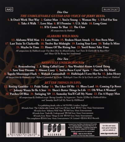 Jerry Reed: The Unbelievable Guitar And Voice Of/Nashville Underground/Alabama Wild Man/Better Things In Life [2CD]