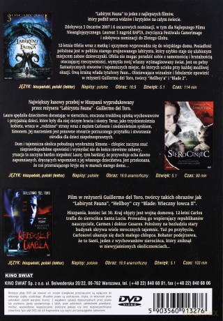 Pakiet Guillermo del Toro: Labirynt fauna | Sierociniec | Kręgosłup diabła [BOX] [3DVD]