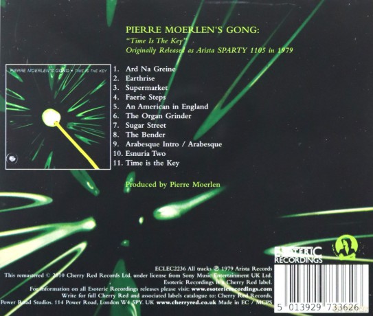 Pierre Moerlens Gong: Time Is The Key [CD]