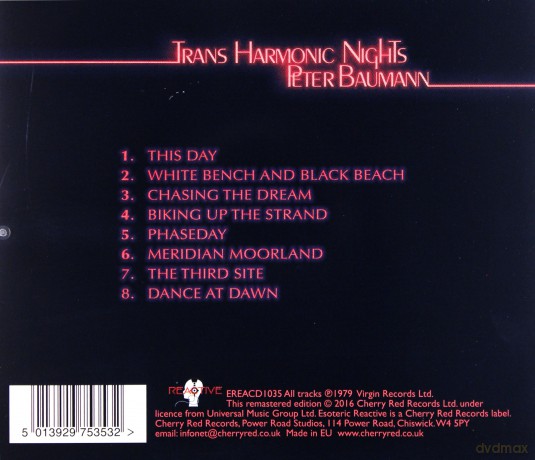Peter Baumann: Trans Harmonic Nights [CD]