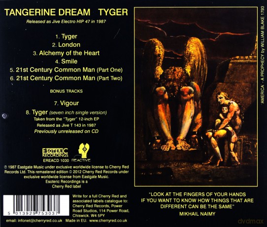 Tangerine Dream: Tyger [CD]