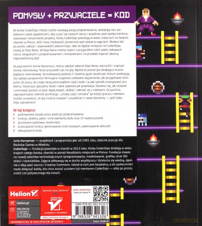 Baw się kodem! Twoja własna gra CoderDojo Nano - Jurie Horneman, CoderDojo [KSIĄŻKA]
