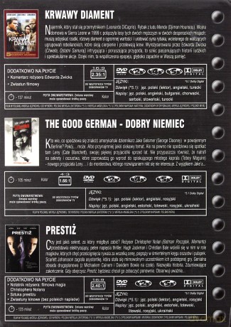 Mocne kino: Dobry Niemiec / Krwawy Diament / Prestiż [BOX] [3DVD]