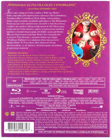 Charlie i fabryka czekolady (Magia Kina) [Blu-Ray]