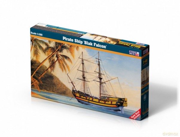 Model plastikowy Pirate Ship Black Falcon