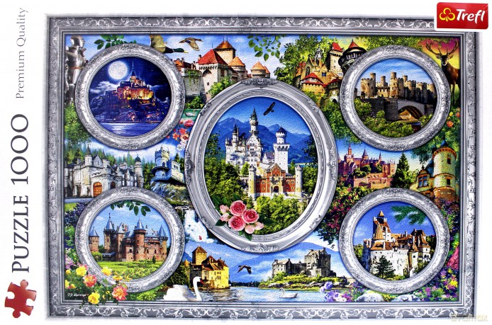 TREFL 1000 el. - Zamki świata [PUZZLE]