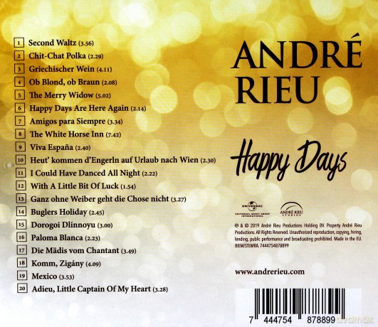 Andre Rieu: Happy Days [CD]