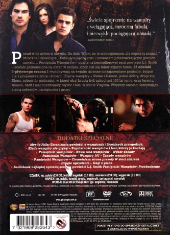 Pamiętniki wampirów sezon 1 cz. 1+2 [5DVD]