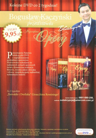Bogusław Kaczyński Przedstawia: Opery 24: Napój miłosny - Gaetano Donizetti  [DVD]