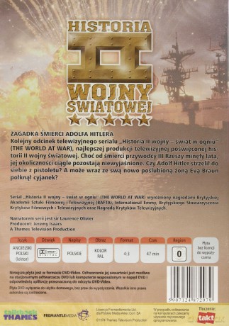 Historia II Wojny Światowej 32: Zagadka śmierci Adolfa Hitlera [DVD]