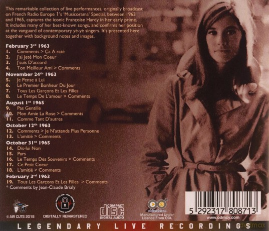 Francoise Hardy: Live In The Sixties [CD]