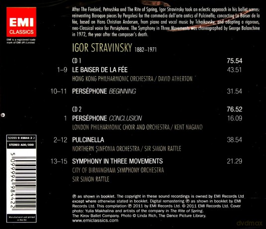 Stravinsky Ballets [2CD]