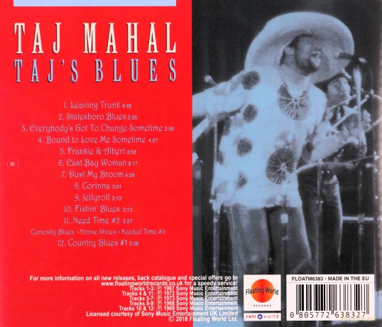 Taj Mahal: Taj's Blues [CD]