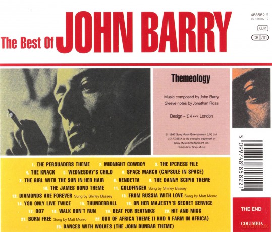 The Best Of-Themeology soundtrack (John Barry) [CD]