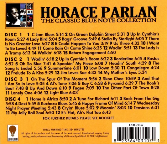 Horace Parlan: The Classic Blue Note Collection [4CD]
