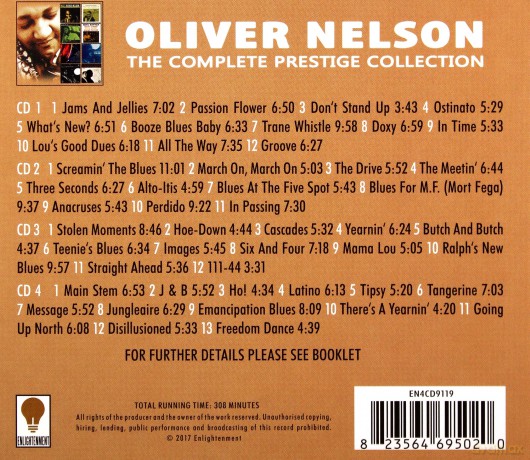 Oliver Nelson: The Complete Prestige Collection [4CD]