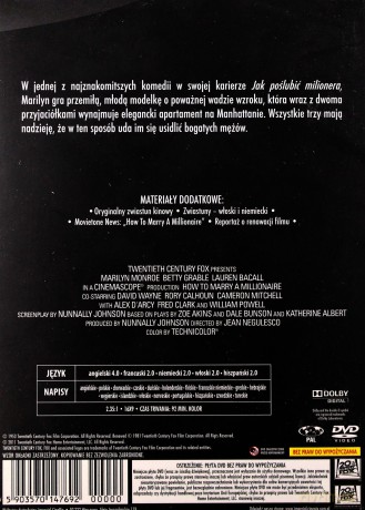 Jak poślubić milionera (Legendy Hollywood) [DVD]